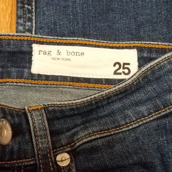 Rag & Bone Jeans Cate Mid-Rise Ankle Skinny Size 25 - Picture 8 of 10